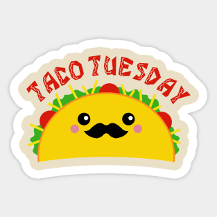 Taco Tuesday Sticker